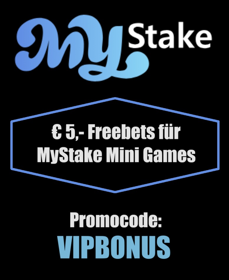 MyStake Freebets mit Bonuscode VIPBONUS